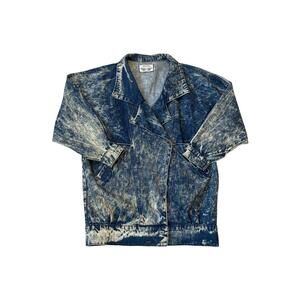 Vintage Limited Express Acid Wash Denim Jacket - Size S